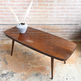 Vintage salontafel donker hout