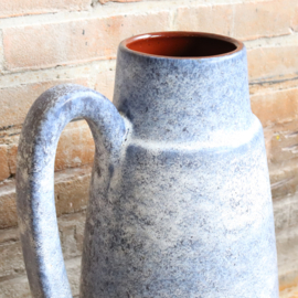 Vintage vloer vaas blauw w-germany
