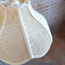 Vintage webbing / rotan hanglamp