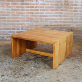 Vintage Scandinavische salontafel jaren 70 pinewood minimalist