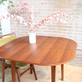 Vintage eettafel vierkant rond uitschuifbaar