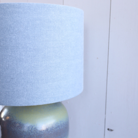 Vintage lamp keramiek blauw groen