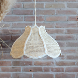 Vintage webbing / rotan hanglamp