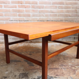 Vintage salontafel teak omkeerbaar blad