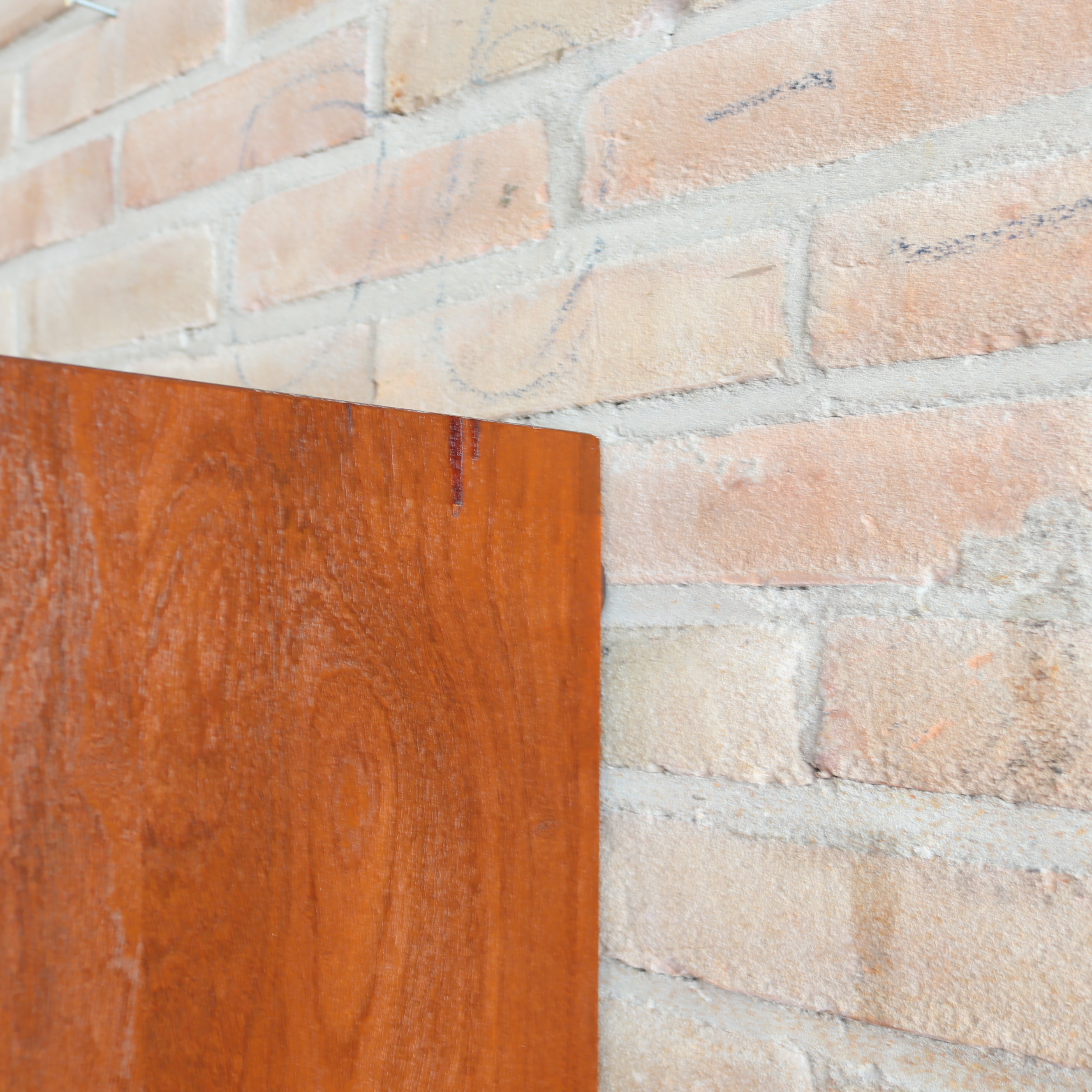 Vintage kledingkast jaren 70 leg planken smal teak design