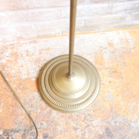 Vintage vloerlamp messing schelp