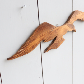 Vintage houten vogel muur