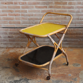 Vintage rotan trolley