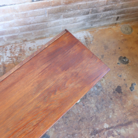 Vintage kaptafel hout jaren 70 muur kast