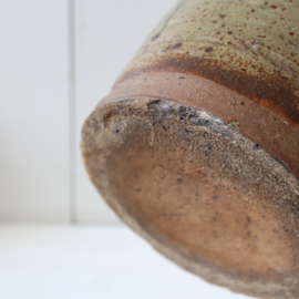 Vintage grote vaas steen groen