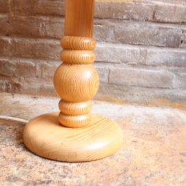 Vintage lamp hout zweeds licht hout groot