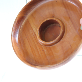 Vintage kandelaar stompkaars hout