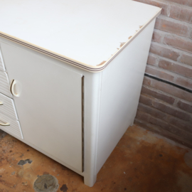 Vintage oude commode wit