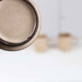 Vintage koffie kopjes nespresso beige