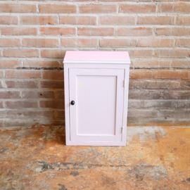 Wandkastje  vintage hout roze