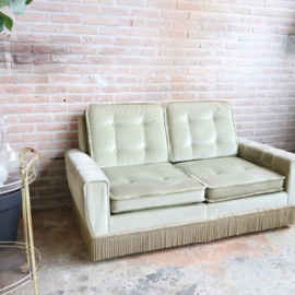 Vintage velvet bank klein groen