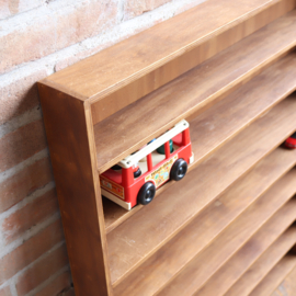 Vintage vakkenkast muur hout