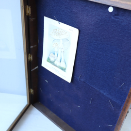 Vintage mini vitrine kastje lijst