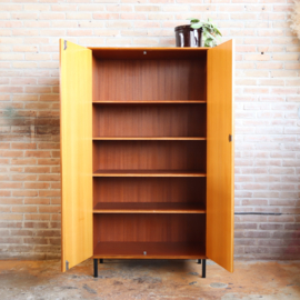 Vintage kledingkast jaren 70 leg planken