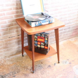 Vintage audio meubel side-table platenspeler