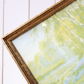 Vintage lijst goud met poster