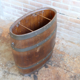Vintage hoge plantenbak / paraplubak jaren 70