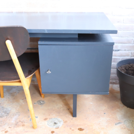 Vintage bureau jaren 60 70 grijs