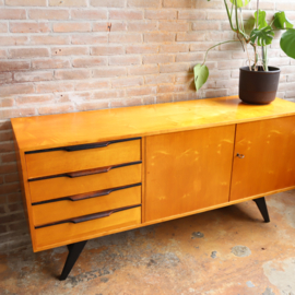 Vintage dressoir  jaren 70 zwart hout