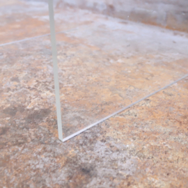 vintage bijzettafel plexiglas