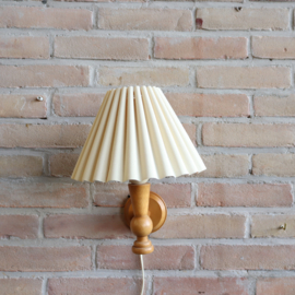 Vintage wandlamp plooikap