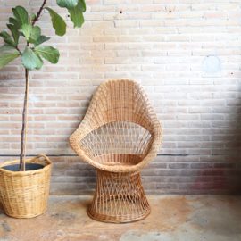 Vintage rotan stoel riet