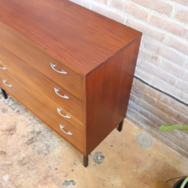 Vintage ladekast teak jaren 70