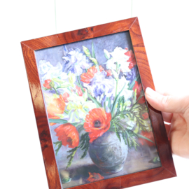 Vintage fotolijst hout zwart 13 x 18