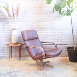 Vintage Artifort fauteuil leer