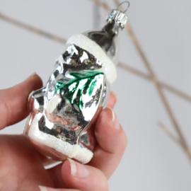Vintage kerstman kerstbal ornament