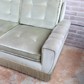 Vintage velvet bank klein groen