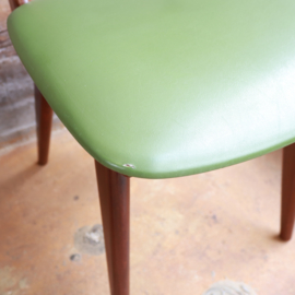 set. vintage stoelen groen skai