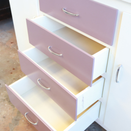 Vintage oude commode wit