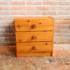 Vintage nachtkastje klein lade blokje jaren 70