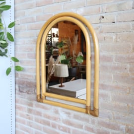 Rotan bamboe spiegel