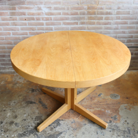 Vintage ronde uitschuifbare tafel finland