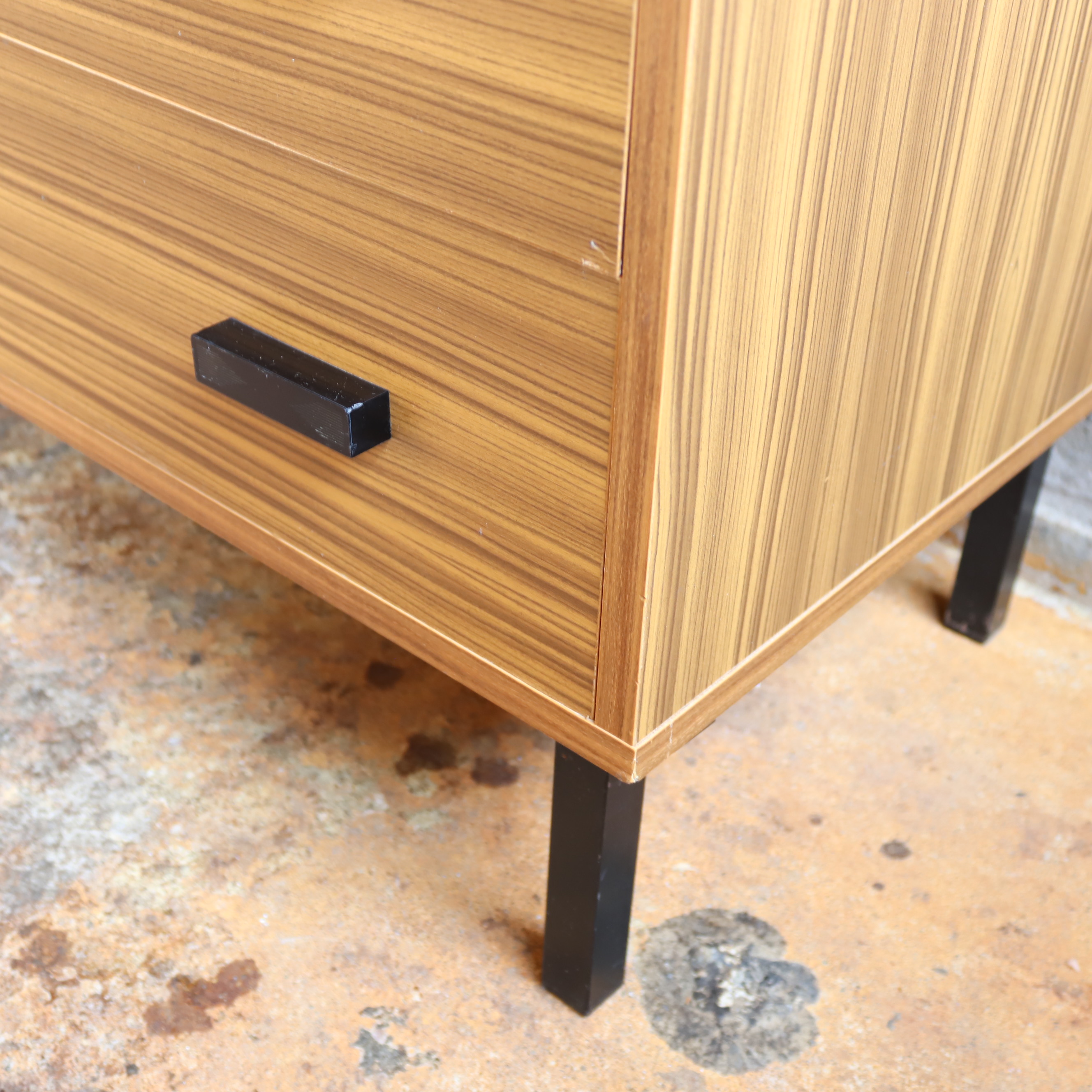 Vintage ladekast jaren 60 70 formica