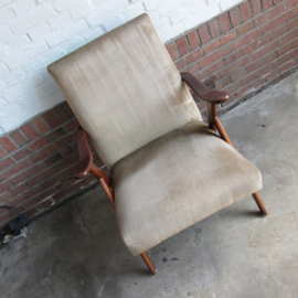Vintage fauteuil velvet