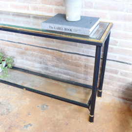 Vintage side table goud