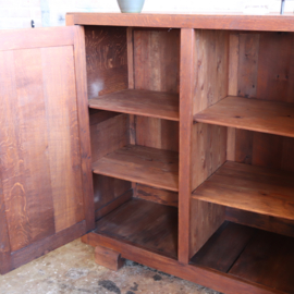 Vintage highboard dressoir kast country oud jaren 30 brutalist