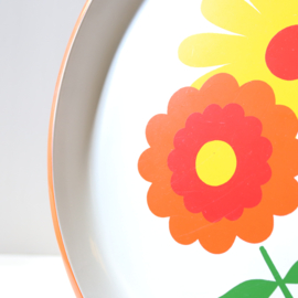 vintage dienblad bloemen
