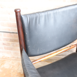 Vintage deens fauteuil palissander