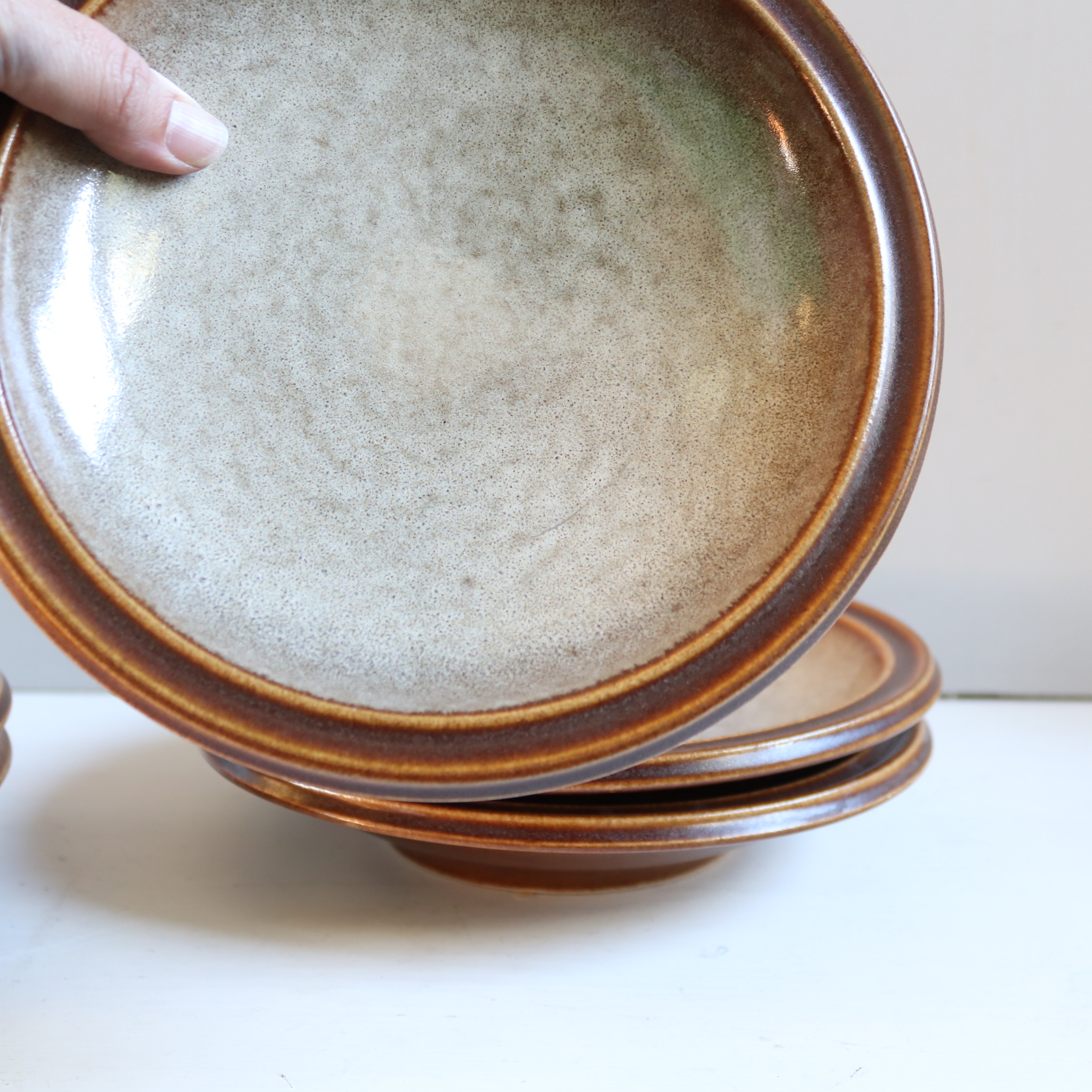 Vintage jaren 70 servies diepe borden