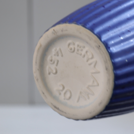 Vintage vaas blauw kobalt germany
