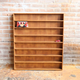 Vintage vakkenkast muur hout